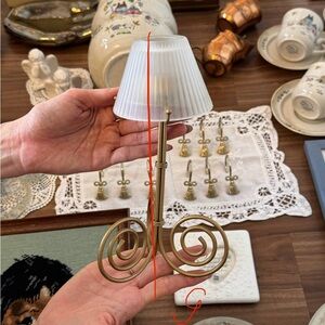 Elegant Gold Swirl Candle Holder